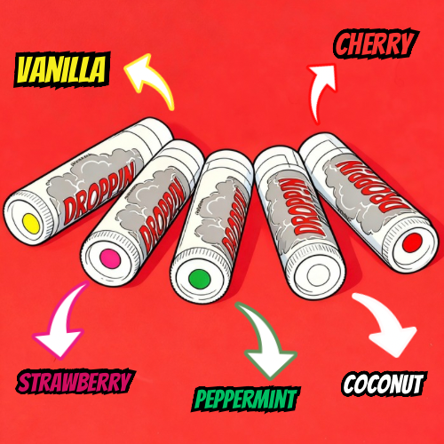 Dropp!n Balms- 3-Pack Lip Balm